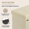 CASARIA® Sitzbank mit Stauraum Beige Cord Faltbar Sitzbank Produktbild-Vorschau 7