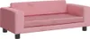 vidaXL Detská pohovka s taburetkou Ružová 100x50x30 cm Náhľad obrázku produktu 7