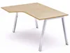 Schreibtisch Blanca L-Form links BxTxH 160x120x73cm Gestell Produktbild-Vorschau 2