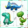 6er Set Dinosaurier Folienballon für Kinderparty & Produktbild-Vorschau 2