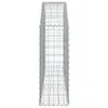 vidaXL Gabion avec arc surélevé 150x30x80/100 cm Fer Voir les images du produit 4