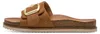 Jana: Sandalias cómodas de estilo pantufla, color marrón, Vista previa de la imagen del producto 7