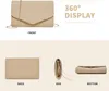 Miss Lulu Damen Umschlag Clutch Abendtasche Elegant mit Produktbild-Vorschau 4