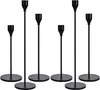 6er-Set Kerzenständer für 3/4 Zoll Dicke Kerzen,Schwarze Produktbild-Vorschau 1