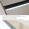 Close-up of a cosmetic mirror with LED lights and text description. Produktbild-Vorschau