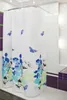 Tenda da doccia tessile 240x200 cm Natura colorata bianca Anteprima dell’immagine prodotto 1