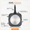 DIVORY Grillpfanne 28x28cm mit Ausguss und abnehmbaren Produktbild-Vorschau 3