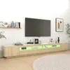 vidaXL TV-Schrank mit LED-Leuchten Sonoma-Eiche 300x35x40 Produktbild-Vorschau 6