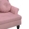 A close-up view of a pink chaise lounge with a round cushion. Náhľad obrázku produktu