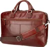 A brown leather briefcase is shown against a white background. Produktbild-Vorschau