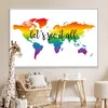 MuchoWow® Poster Weltkarte - Regenbogen - Kompass 180x120 Produktbild-Vorschau 7