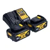 A DeWalt battery charger and two batteries are arranged on a white background. Anteprima dell’immagine prodotto