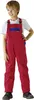 Planam Kinder-Latzhose Gr. 98/104 mittelrot/kornblau Produktbild-Vorschau 5