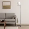 Lampada da terra sferica E27, vetro bianco e metallo Anteprima dell’immagine prodotto 7