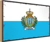 vianmo Holzschild 30x40 cm San Marinos Retro Marino Flagge Produktbild-Vorschau 1