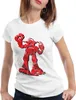 style3 Sheldon Hero Roboter Damen T-Shirt, Farbe:Weiß, Produktbild-Vorschau 1