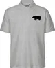 Huuraa Herren Polo Shirt Bär Silhouette 3XL Sport Grey Bio Produktbild-Vorschau 1