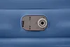 A close-up view of the valve and integrated pump mechanism on a blue inflatable mattress. Produktbild-Vorschau