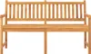 Gartenbank 3-Sitzer mit Tisch 150 cm Massivholz Teak Produktbild-Vorschau 2