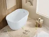 Badewanne Sitzbad 120 x 75 x 65 cm Acryl Weiß 165 L PICCOLA Produktbild-Vorschau 8