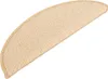 vidaXL Stufenmatten 15 Stk. 56x17x3 cm Creme Halbrund Produktbild-Vorschau 3