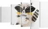 Bild auf Leinwand - Leinwandbild - 5 Teile - Waschbär Tasse Produktbild-Vorschau 1