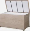 An open storage box made of woven material, with a white liner inside and a light gray background. Anteprima dell’immagine prodotto