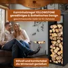 BLACK OAK Kaminholzregal YELLOWSTONE 113×38×35cm – Stahl Produktbild-Vorschau 4