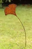 Rost Gartenstecker Ginkgo 58,5 cm Edelrost Gartendeko Produktbild-Vorschau 3