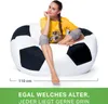 Green Bean Fußball-Sitzsack 90cm mit 250 Liter EPS Perlen Produktbild-Vorschau 5
