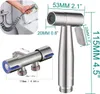 Edelstahl Bidet-Sprühgerät ,mit 2m Schlauch & Klemmmontage, Produktbild-Vorschau 2