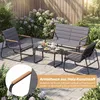 COSTWAY Gartenmöbel Set, Lounge Möbel Outdoor, Sitzgruppe Produktbild-Vorschau 6