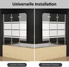 120 x 140 cm Duschwand für Badewanne Dusche Duschabtrennung Produktbild-Vorschau 3