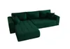 A dark green sectional sofa is shown against a white background. Náhľad obrázku produktu