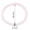 Rosenquarz Armband Damen mit 925 Echt-Silber-Verschluss – Produktbild-Vorschau 6