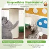 COSTWAY Arbre à chat 4 en 1 en forme de champignon, tour Voir les images du produit 7