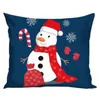 Bettwäsche Weihnachten Christmas Blau Schneemann Baumwolle Produktbild-Vorschau 2