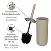 WENKO WC Garnitur Toiletten Bürsten BRASIL Taupe Halter Klo Produktbild-Vorschau 2