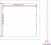vidaXL Zugangspanels Weiß 35 x 35 cm ABS Kunststoff Produktbild-Vorschau 8