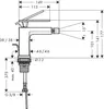 Einhebel-Bidetmischer Tecturis E Zugstangen-Ablaufgarnitur Produktbild-Vorschau 2