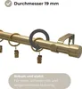 LOFT 200 cm Einzelne Gardinenstange 19 mm aus Metall mit Produktbild-Vorschau 2