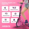 AREBOS Grafitti city scooter regolabile in altezza | ruote Anteprima dell’immagine prodotto 4