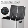 Kosz na śmieci Vidacharmy 2×20 l ze stali nierdzewnej z Podgląd zdjęcia produktu 5