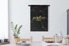 MuchoWow® Wandteppich Wandbehang Zitat - Positiv - Gold - Produktbild-Vorschau 3