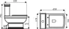 Kerra | WC compatto - 65x35x79,5 cm - Bianco - Con Anteprima dell’immagine prodotto 3