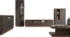 Buffet Alicante Commode 180x35x83cm noyer gris noir Voir les images du produit 4