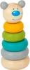 Drevená veža medvedík puzzle Montessori pyramída Small Foot Náhľad obrázku produktu 4