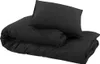 vidaXL Bettwäsche-Set Schwarz 220x240 cm Baumwolle Produktbild-Vorschau 6