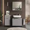 Badschrank Vicco Eliza Grau 40 x 87 cm mit Tür und Produktbild-Vorschau 4
