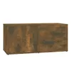 vidaXL TV-Schrank Räuchereiche 80x34x36 cm Holzwerkstoff Produktbild-Vorschau 1